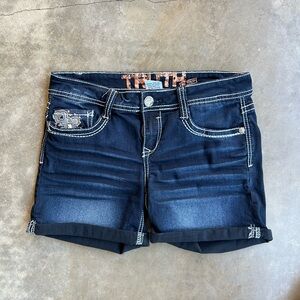Truth be Told Deep Indigo Jean Shorts